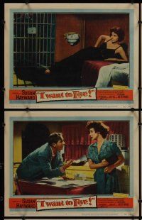 2p657 I WANT TO LIVE 6 LCs '58 Susan Hayward as Barbara Graham, a party girl convicted of murder!