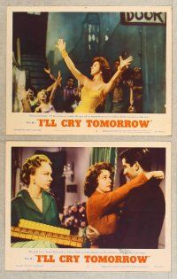 2p658 I'LL CRY TOMORROW 6 LCs '55 Susan Hayward in her greatest performance, Richard Conte!