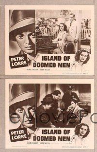 2p294 ISLAND OF DOOMED MEN 8 LCs R55 Peter Lorre, Rochelle Hudson, Robert Wilcox!