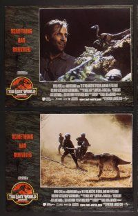 2p311 JURASSIC PARK 2 8 LCs '96 The Lost World, Steven Spielberg, something has survived!