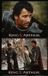 2p004 KING ARTHUR 14 int'l LCs '04 Clive Owen, Keira Knightley w/bow & arrow!