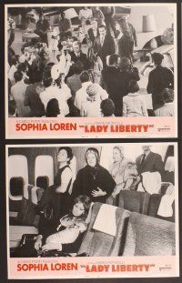 2p322 LADY LIBERTY 8 LCs '72 great wacky images of sexy Sophia Loren, William Devane!