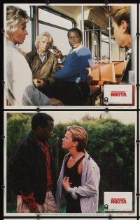 2p335 LITTLE NIKITA 8 LCs '88 Sidney Poitier & River Phoenix in Cold War thriller!