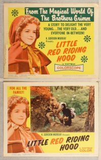 2p336 LITTLE RED RIDING HOOD 8 LCs '63 La Caperucita Roja, Brothers Grimm fairy tale!