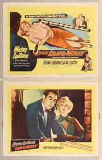 2p343 LONG WAIT 8 LCs '54 Mickey Spillane, Anthony Quinn, Peggie Castle & sexy dames!