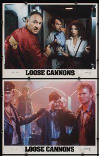 2p346 LOOSE CANNONS 8 LCs '90 wacky images of Gene Hackman & Dan Aykroyd w/guns, Nancy Travis!