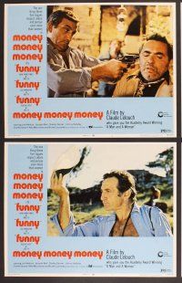 2p378 MONEY MONEY MONEY 8 LCs '73 Claude Lelouch directed, Lino Ventura, Jacques Brel!