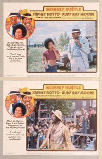 2p379 MONKEY HUSTLE 8 LCs '76 Rudy Ray Moore, Yaphet Kotto & Rosalind Cash!