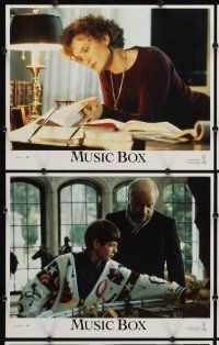 2p383 MUSIC BOX 8 LCs '89 Costa-Gavras, images of Jessica Lange & Armin Mueller-Stahl