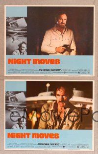 2p392 NIGHT MOVES 8 LCs '75 Gene Hackman, Susan Clark, James Woods, sexy diver art!