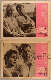 2p746 NIGHT OF THE IGUANA 4 LCs '64 Richard Burton, Ava Gardner, Sue Lyon, John Huston!