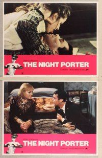 2p394 NIGHT PORTER 8 LCs '74 Il Portiere di notte, Dirk Bogarde, sexy Charlotte Rampling!
