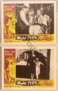 2p836 NIGHT TIDE 3 LCs '63 Dennis Hopper, a temptress from the sea intent upon killing!