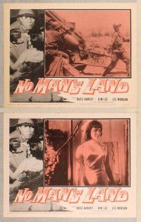 2p397 NO MAN'S LAND 8 LCs '64 Russ Harvey, Kim Lee, WWII combat scenes!