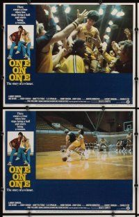 2p405 ONE ON ONE 8 LCs '77 basketball player Robby Benson & pretty Annette O'Toole!