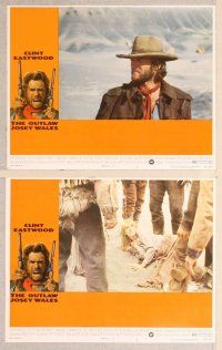 2p411 OUTLAW JOSEY WALES 8 LCs '76 Clint Eastwood is an army of one, Sondra Locke, cool images!