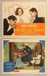 2p412 OVER THE MOON 8 LCs '39 Merle Oberon, Rex Harrison, Ursula Jeans!