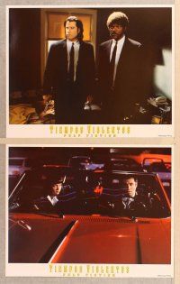 2p614 PULP FICTION 7 Spanish/U.S. LCs '94 Quentin Tarantino, Samuel L. Jackson, John Travolta!