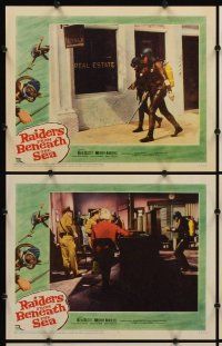 2p432 RAIDERS FROM BENEATH THE SEA 8 LCs '65 scuba divers rise from sea to commit daring crimes!
