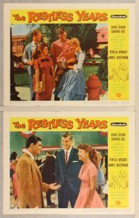 2p615 RESTLESS YEARS 7 LCs '58 John Saxon & Sandra Dee are condemned by a town with a dirty mind!