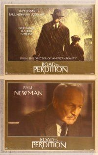 2p016 ROAD TO PERDITION 11 int'l LCs '02 Sam Mendes directed, Tom Hanks, Paul Newman, Jude Law