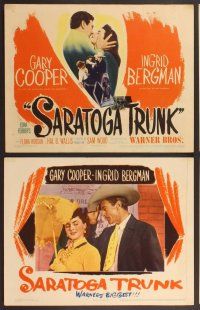 2p451 SARATOGA TRUNK 8 LCs '45 romantic close-ups of Gary Cooper & Ingrid Bergman, by Edna Ferber!