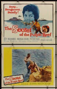 2p453 SECRET OF THE PURPLE REEF 8 LCs '60 adventure 40 fathoms down in shark-infested waters!