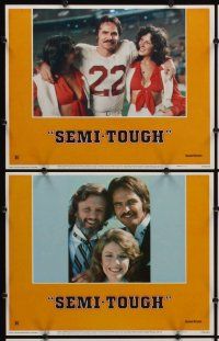 2p457 SEMI-TOUGH 8 LCs '77 football players Burt Reynolds & Kris Kristofferson w/Jill Clayburgh!