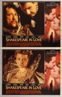 2p464 SHAKESPEARE IN LOVE 8 LCs '98 great images of Gwyneth Paltrow & Joseph Fiennes!
