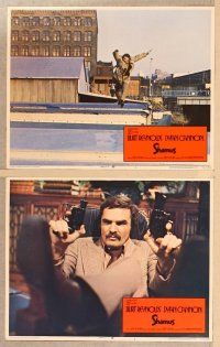 2p466 SHAMUS 8 LCs '73 cool action images of private detective Burt Reynolds, Dyan Cannon!