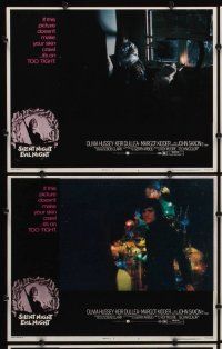 2p469 SILENT NIGHT EVIL NIGHT 8 LCs '75 X-mas horror, Olivia Hussey, Keir Dullea & Margot Kidder!
