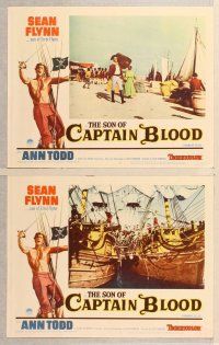 2p619 SON OF CAPTAIN BLOOD 7 LCs '63 giant full-length image of barechested pirate Sean Flynn!