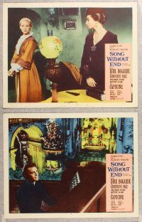 2p679 SONG WITHOUT END 6 LCs '60 Dirk Bogarde as Franz Liszt, sexy Genevieve Page, Capucine
