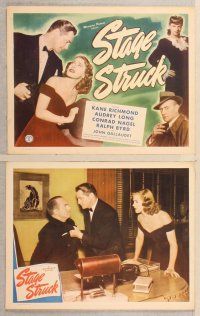 2p484 STAGE STRUCK 8 LCs '48 William Nigh directed, Kane Richmond, pretty Audrey Long!