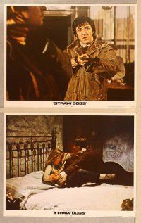 2p493 STRAW DOGS 8 LCs '72 directed by Sam Peckinpah, Dustin Hoffman & Susan George!