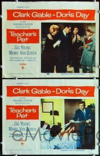 2p504 TEACHER'S PET 8 LCs '58 teacher Doris Day, pupil Clark Gable, sexy Mamie Van Doren!