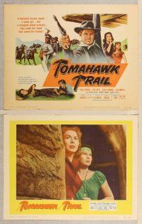 2p523 TOMAHAWK TRAIL 8 LCs '57 Chuck Connors, John Smith, western!