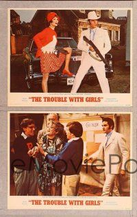 2p531 TROUBLE WITH GIRLS 8 LCs '69 Elvis Presley, Marlyn Mason, Sheree North!