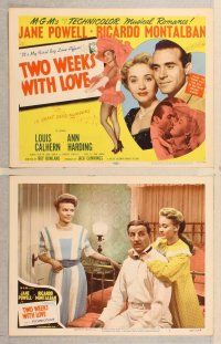 2p538 TWO WEEKS WITH LOVE 8 LCs '50 images of sexy Jane Powell, Ricardo Montalban!
