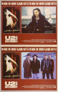 2p539 U2 RATTLE & HUM 8 LCs '88 great images of Irish rockers Bono & The Edge!