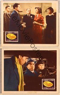 2p872 WHERE THE SIDEWALK ENDS 3 LCs '50 Dana Andrews, Gene Tierney, Otto Preminger noir!