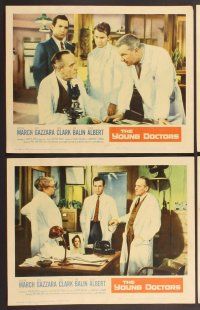 2p577 YOUNG DOCTORS 8 LCs '61 Fredric March, Ben Gazzara, Dick Clark broke all the rules!