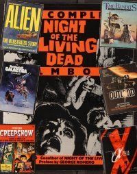 2r032 LOT OF 7 PAPERBACK MOVIE BOOKS lot '80s - 90s Night of the Living Dead, Creepshow, Alien + !