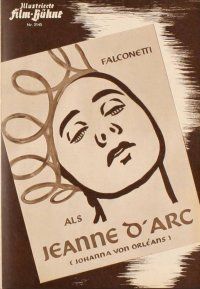 2r220 PASSION OF JOAN OF ARC German program R53 Carl Dreyer, different art of Falconetti!