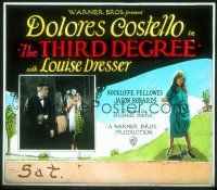 2r171 THIRD DEGREE glass slide '26 Dolores Costello, first Michael Curtiz U.S. movie!