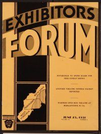 2r057 EXHIBITORS FORUM exhibitor magazine June 23, 1931 Tom Mix signs with Universal, Chevalier