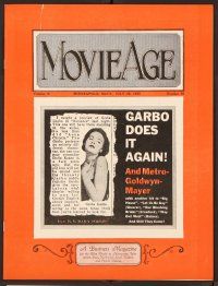 2r052 MOVIE AGE exhibitor magazine July 29, 1930 Greta Garbo in Romance, cool Ingagi ad!