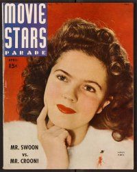 2r099 MOVIE STARS PARADE magazine April 1944 portrait of Shirley Temple in Since You Went Away!
