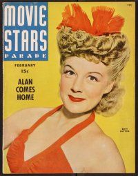 2r097 MOVIE STARS PARADE magazine February 1944 portrait of sexy Betty Hutton by Whitey Schafer!