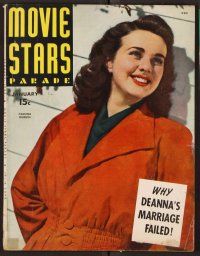 2r096 MOVIE STARS PARADE magazine January 1944 Deanna Durbin in His Butler's Sister!